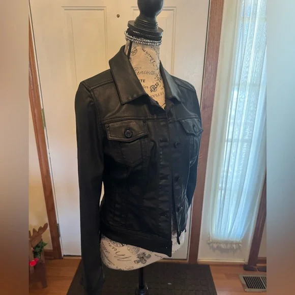 Whbm Black Coated Jacket - Picture 3 of 13